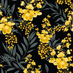 Goldenrod Flowers Pattern 6 Minky Fabric