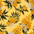 Goldenrod Flowers Pattern 9 Minky Fabric