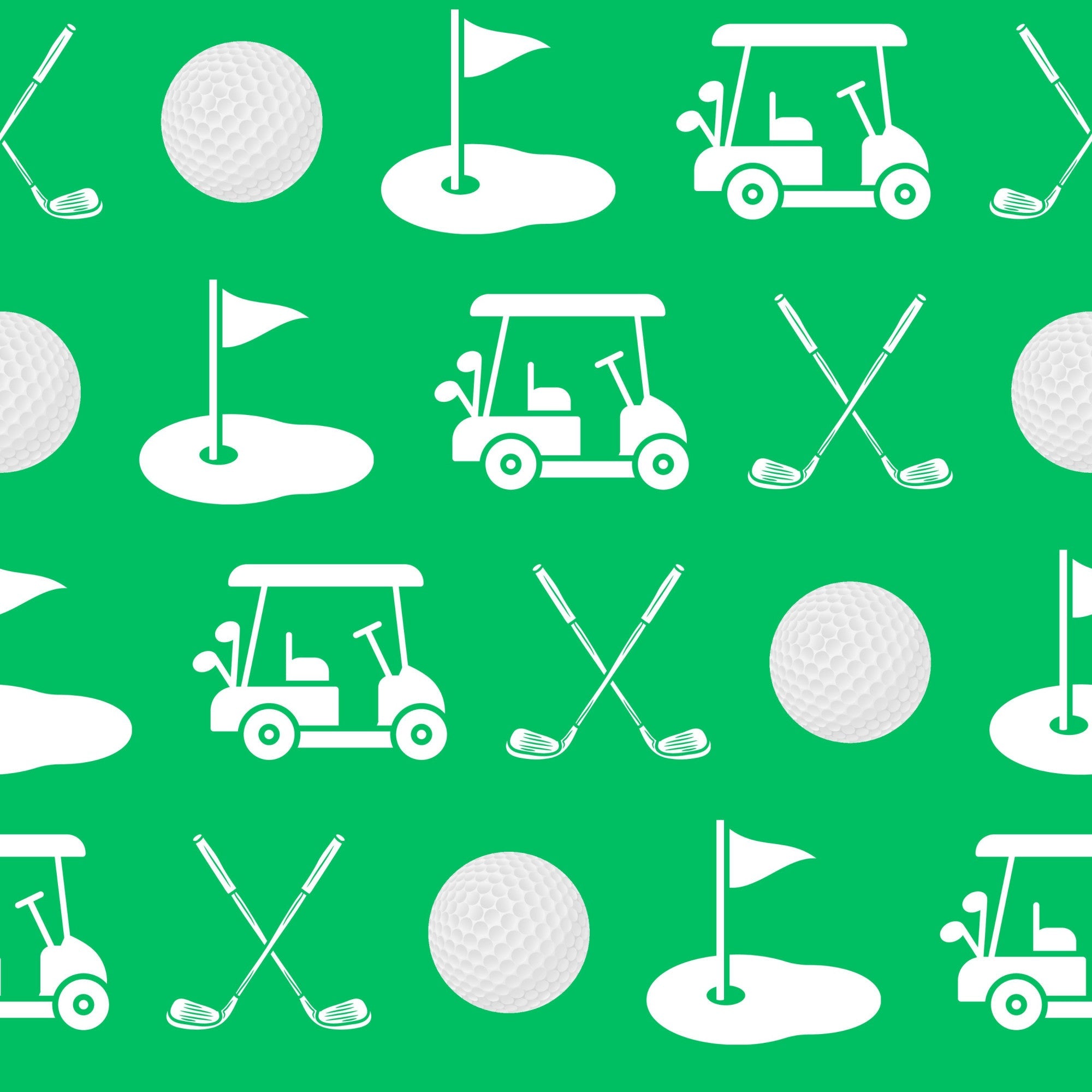 Tee Time Pattern 10 Minky Fabric