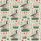 Gosling Garden Pattern 1 Minky Fabric