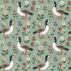 Gosling Garden Pattern 10 Minky Fabric