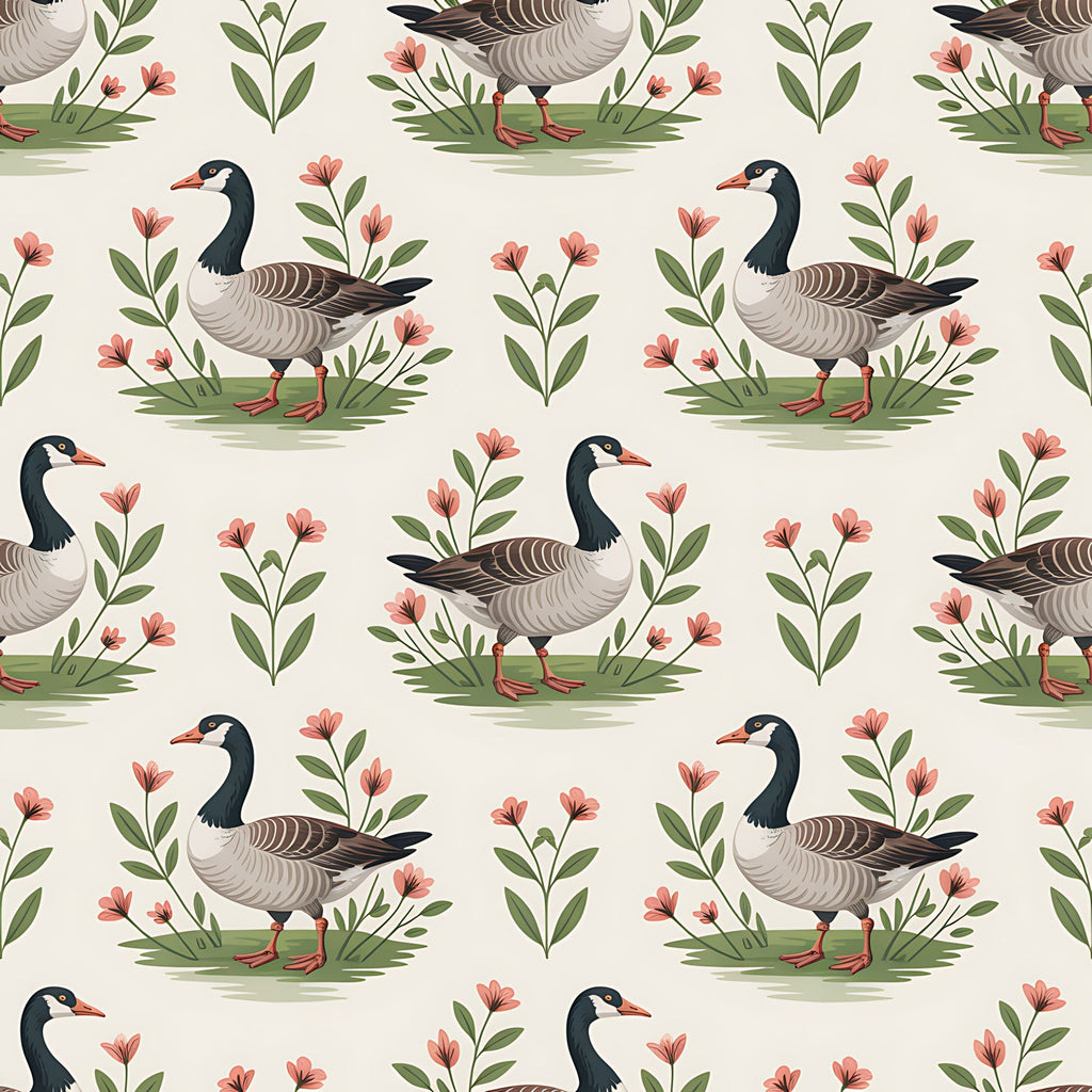 Gosling Garden Pattern 12 Minky Fabric