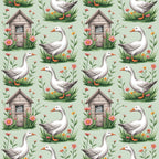 Gosling Garden Pattern 15 Minky Fabric