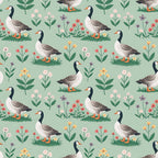 Gosling Garden Pattern 18 Minky Fabric
