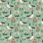 Gosling Garden Pattern 19 Minky Fabric
