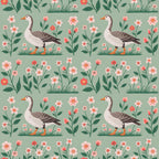 Gosling Garden Pattern 20 Minky Fabric