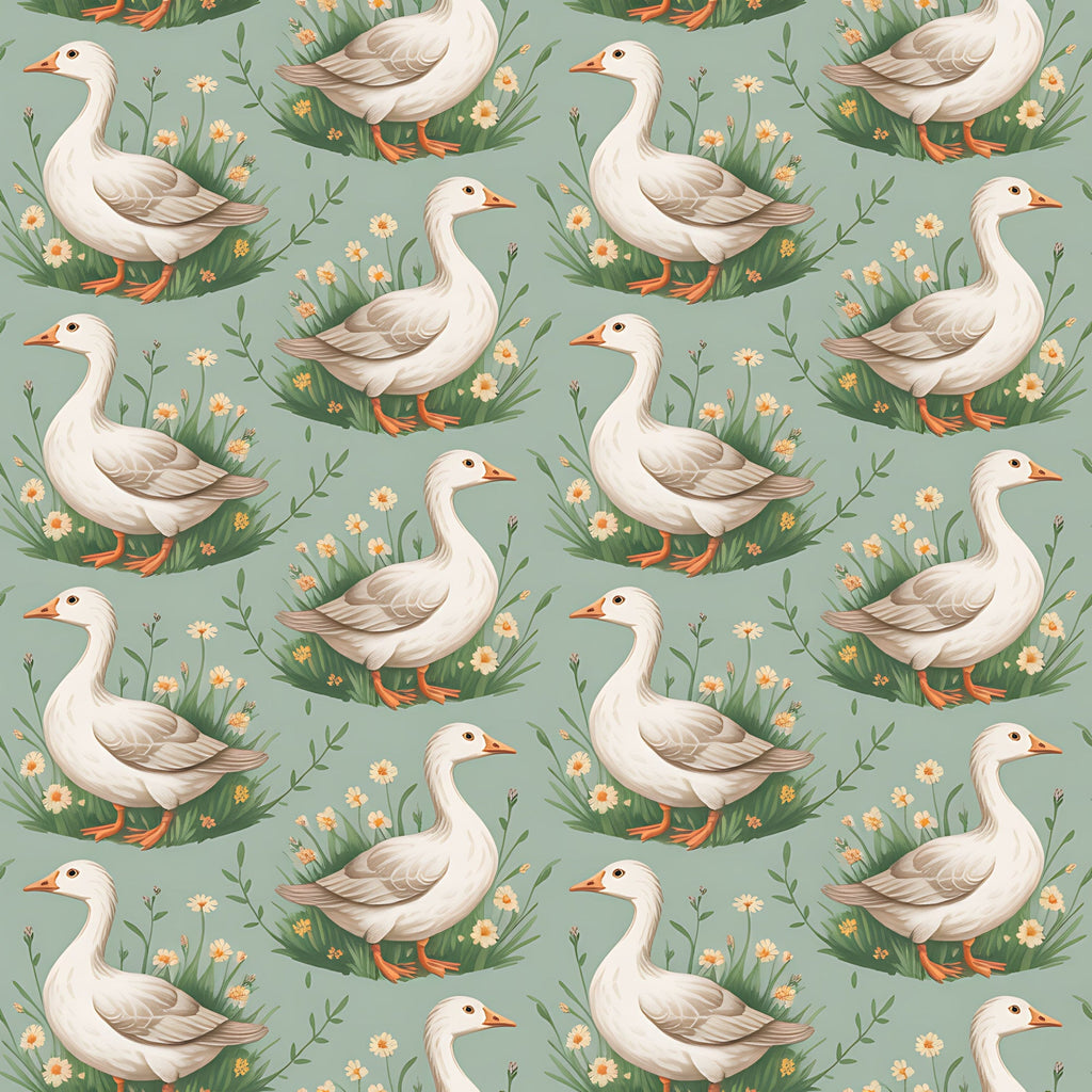 Gosling Garden Pattern 21 Minky Fabric
