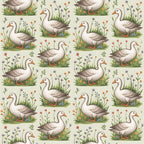 Gosling Garden Pattern 22 Minky Fabric