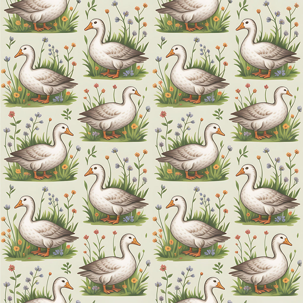 Gosling Garden Pattern 22 Minky Fabric
