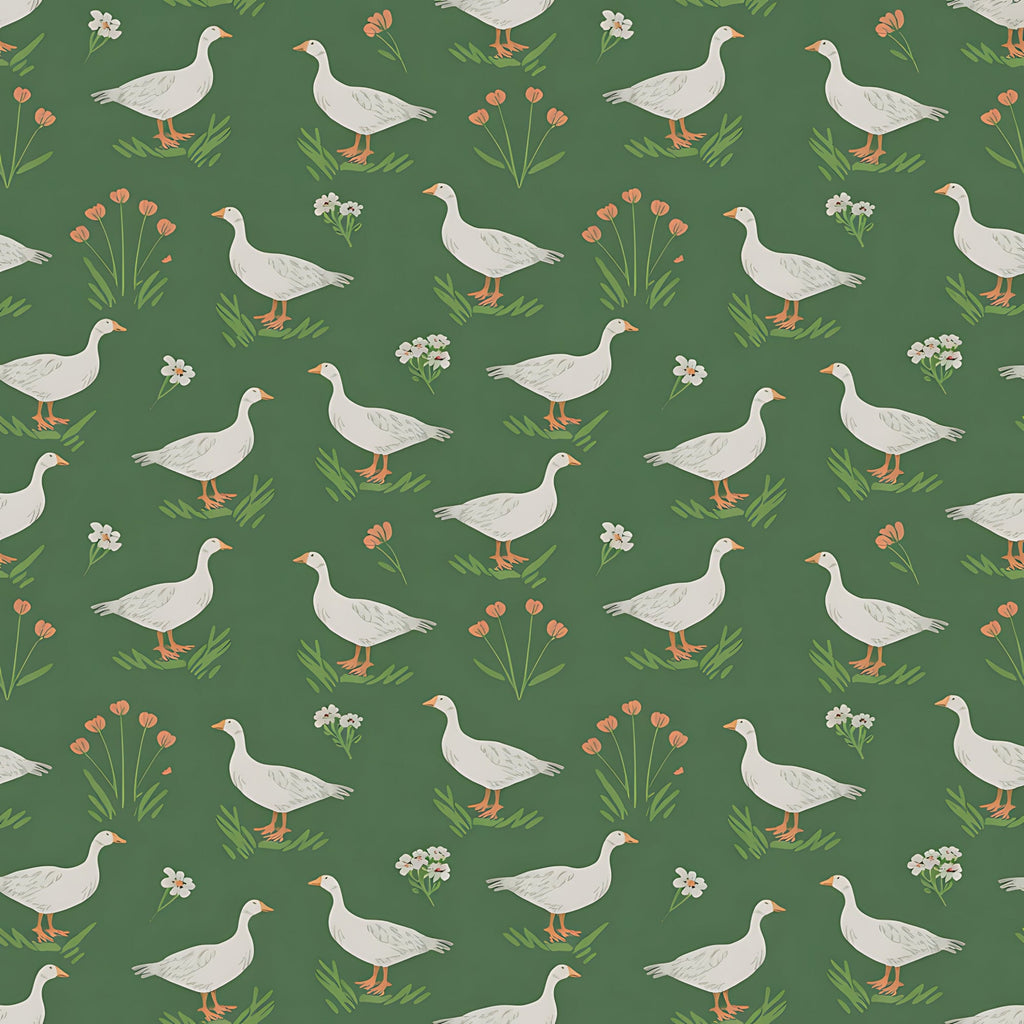 Gosling Garden Pattern 26 Minky Fabric
