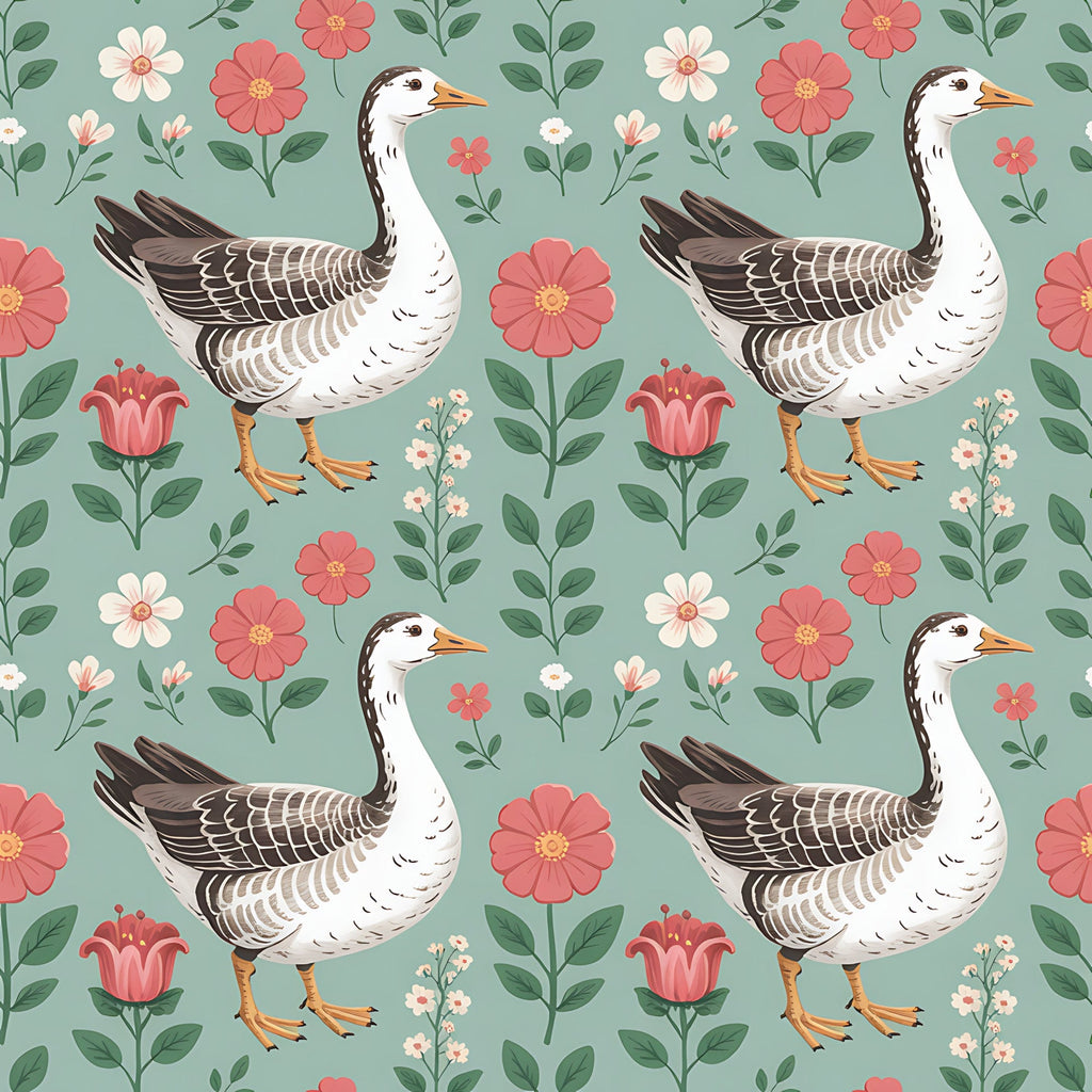 Gosling Garden Pattern 27 Minky Fabric