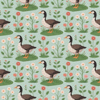 Gosling Garden Pattern 29 Minky Fabric