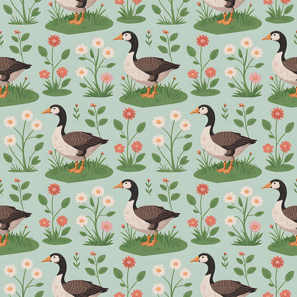 Gosling Garden Pattern 29 Minky Fabric