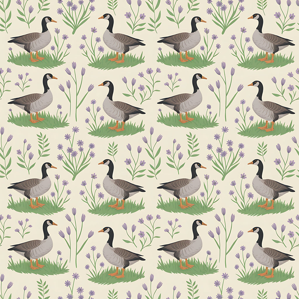 Gosling Garden Pattern 8 Minky Fabric
