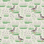 Gosling Garden Pattern 9 Minky Fabric