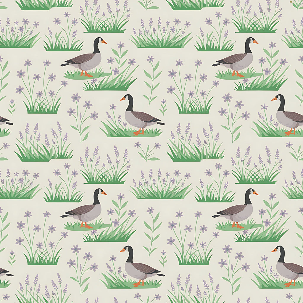 Gosling Garden Pattern 9 Minky Fabric