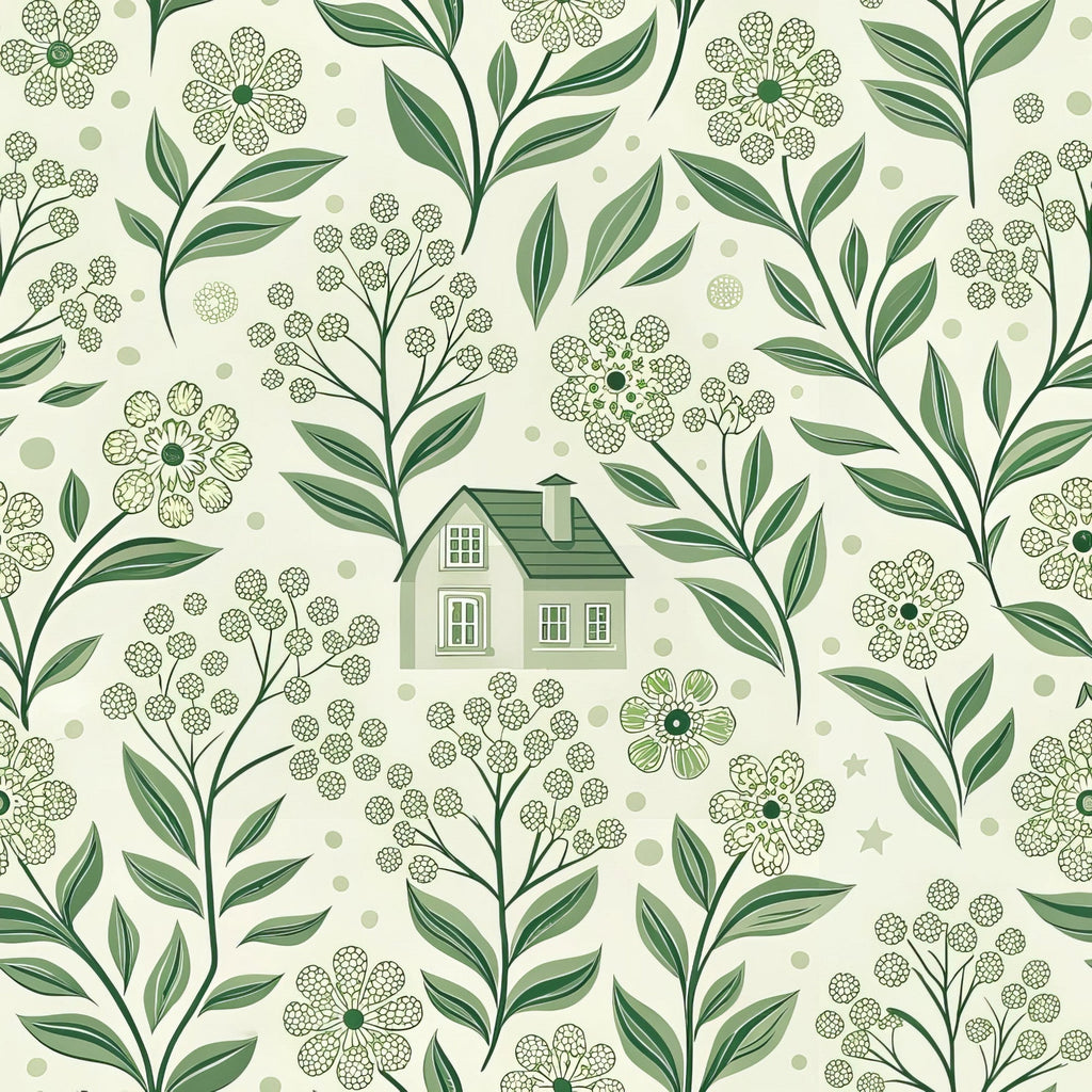 Sage Homestead Pattern 14 Minky Fabric