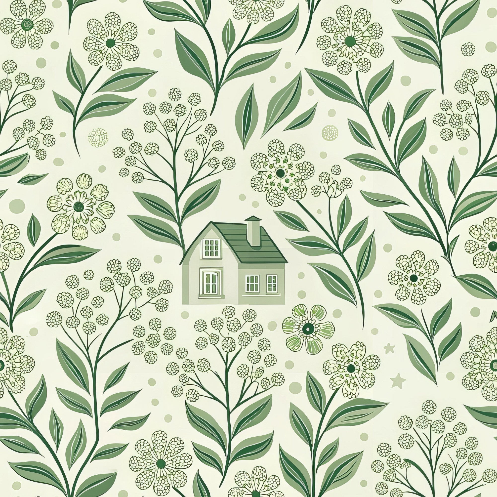 Sage Homestead Pattern 14 Minky Fabric