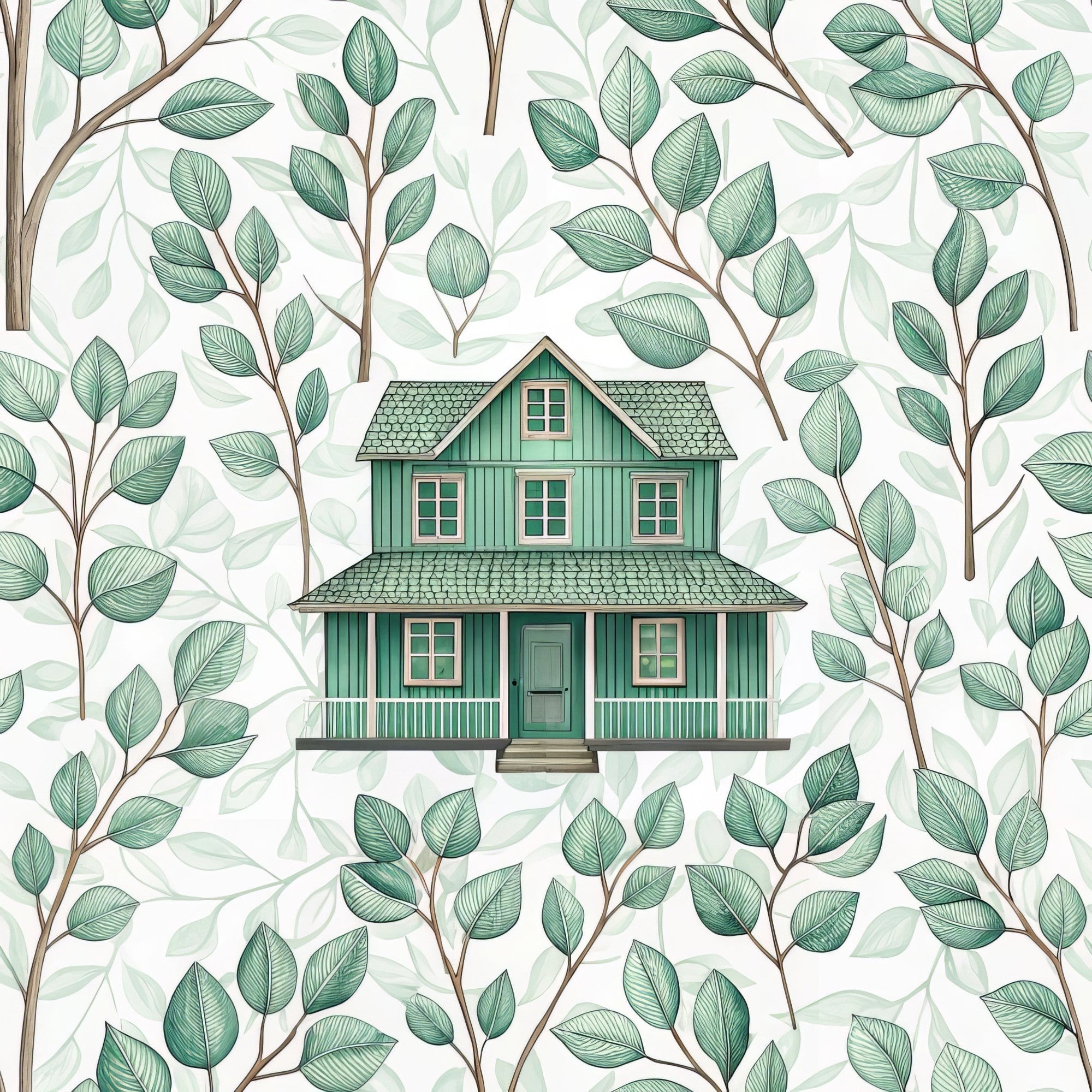 Sage Homestead Pattern 2 Minky Fabric