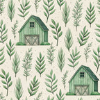 Sage Homestead Pattern 4 Minky Fabric