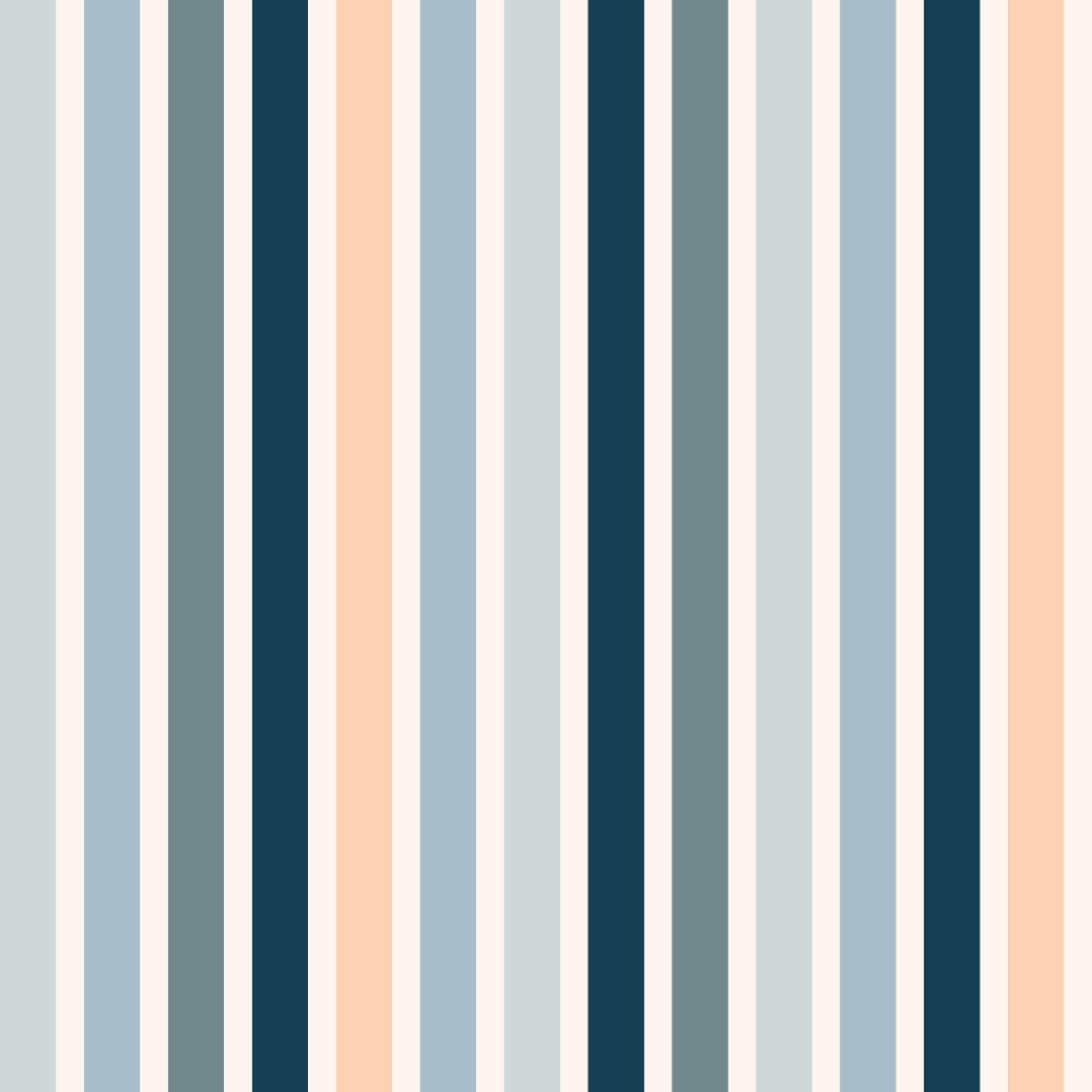 vertical stripes, blue tones, peach coral, sage green, navy blue, light gray, white stripes, boho style, modern geometric,, fabric panel, striped pattern, contemporary design, soft pastels, muted colors, groovy aesthetic, cotton fabric, crafting material, sewing supplies