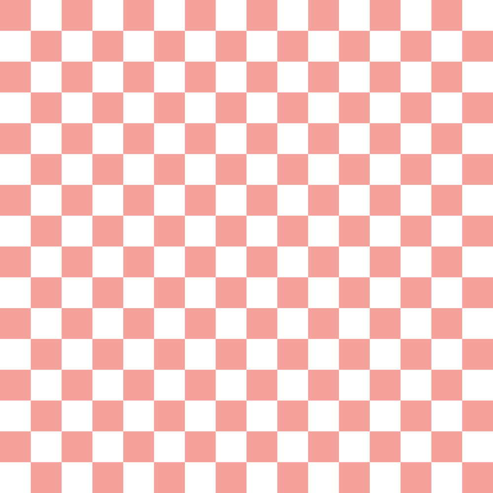 pink, white, checkerboard pattern, geometric design, alternating squares,, fabric panel, retro style, mod pattern, checker print, groovy aesthetic, peace theme, love motif, craft fabric, sewing material, repetitive design, square tiles, coral pink, blush tones