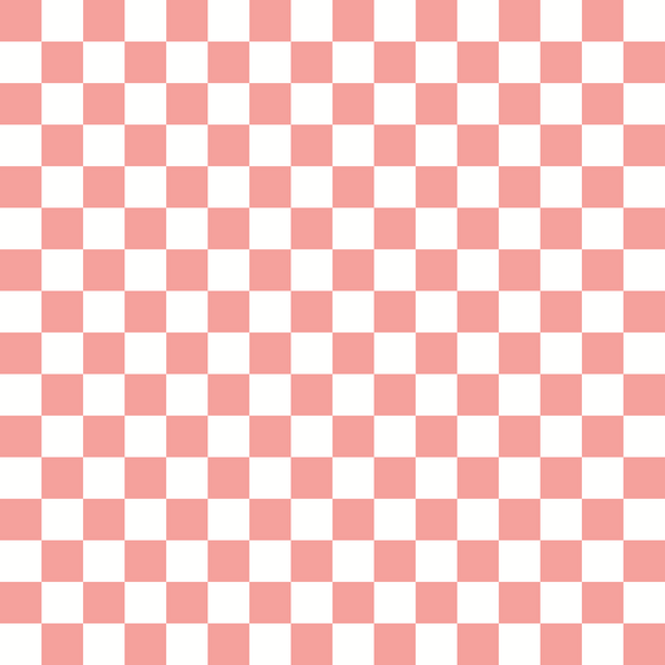 pink, white, checkerboard pattern, geometric design, alternating squares,, fabric panel, retro style, mod pattern, checker print, groovy aesthetic, peace theme, love motif, craft fabric, sewing material, repetitive design, square tiles, coral pink, blush tones