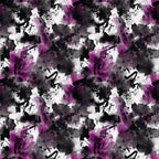 grunge pattern, abstract design, purple splashes, magenta accents, black ink blots, white splatters, gray washes, watercolor effect, distressed texture, artistic splatter, modern art style, edgy aesthetic, paint drips, ink stains, contemporary pattern,, fabric panel, moody atmosphere, urban inspired, mixed media look