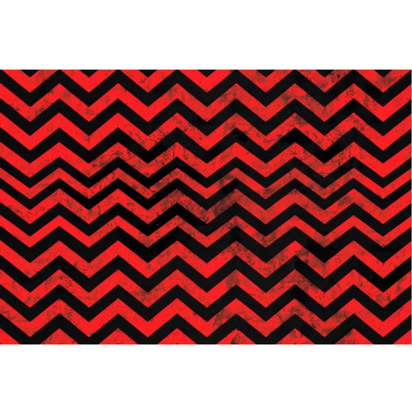 red, black, chevron pattern, zigzag stripes, grunge texture, distressed finish, geometric design,, fabric panel, angular lines, vintage style, weathered appearance, bold stripes, repetitive pattern, cotton fabric, crafting material, sewing fabric, textured surface