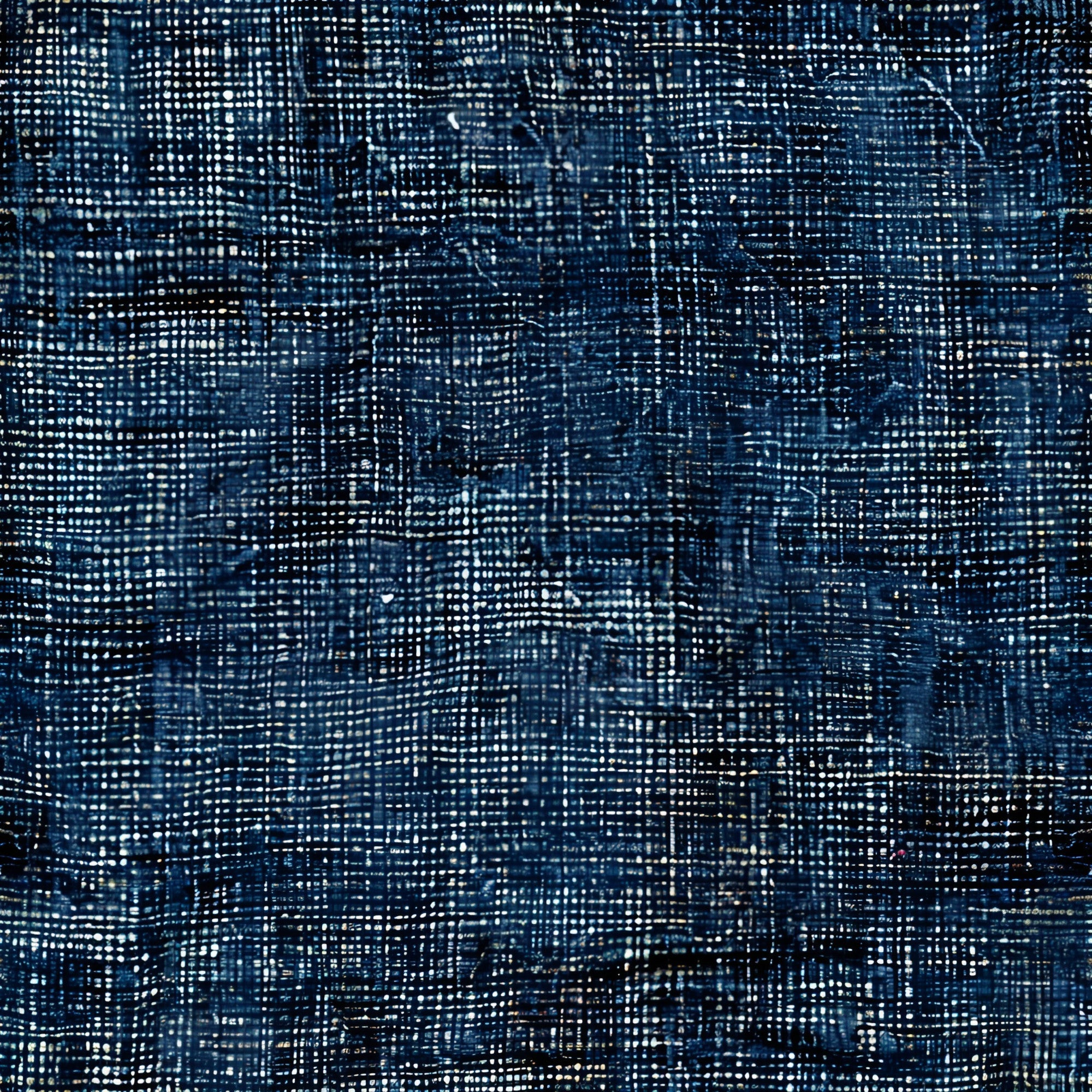 Indigo Weave Pattern 11 Minky Fabric