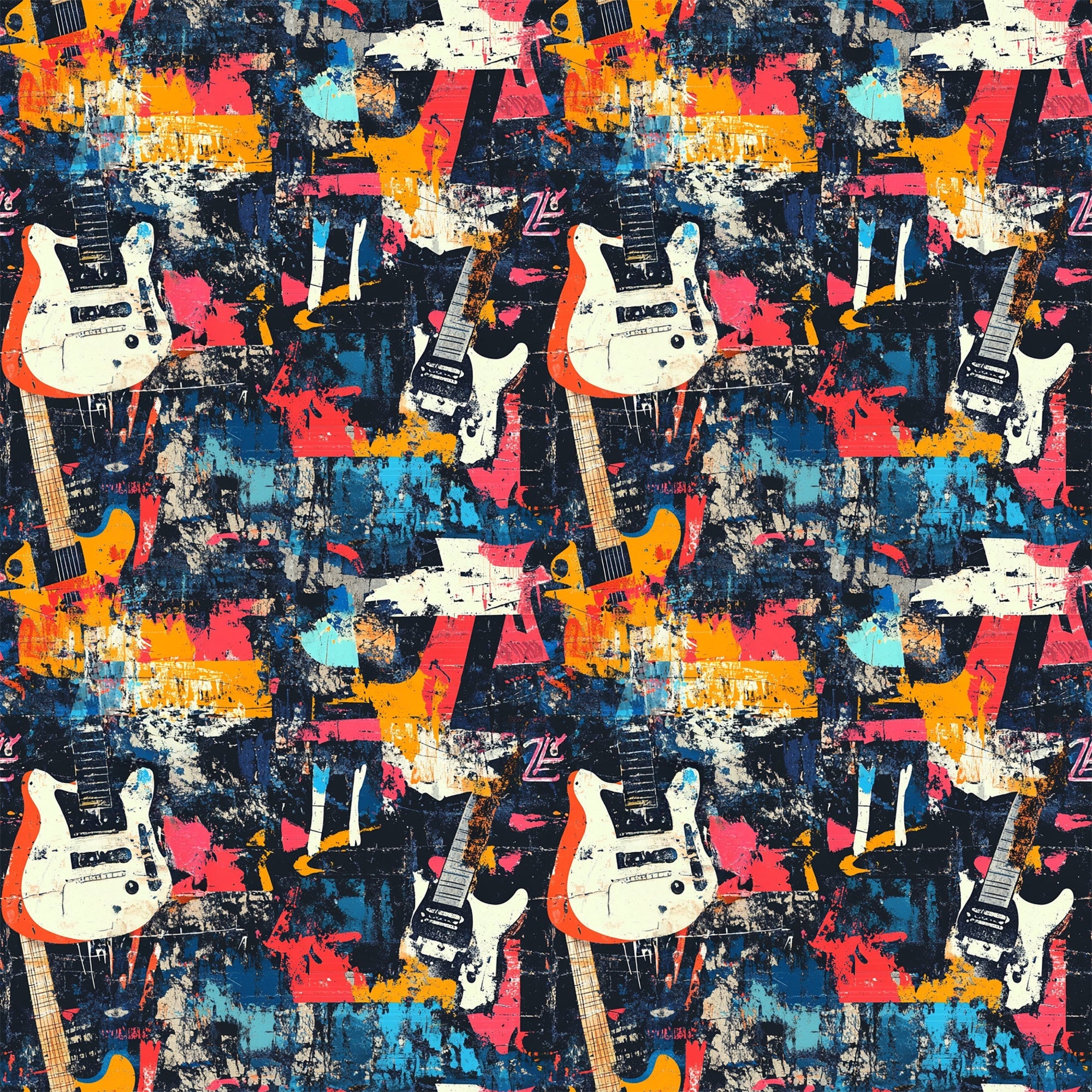 Punk Poster Riot Pattern 1 Minky Fabric