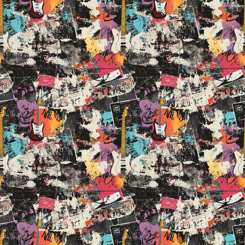 Punk Poster Riot Pattern 10 Minky Fabric