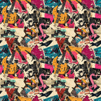Punk Poster Riot Pattern 11 Minky Fabric