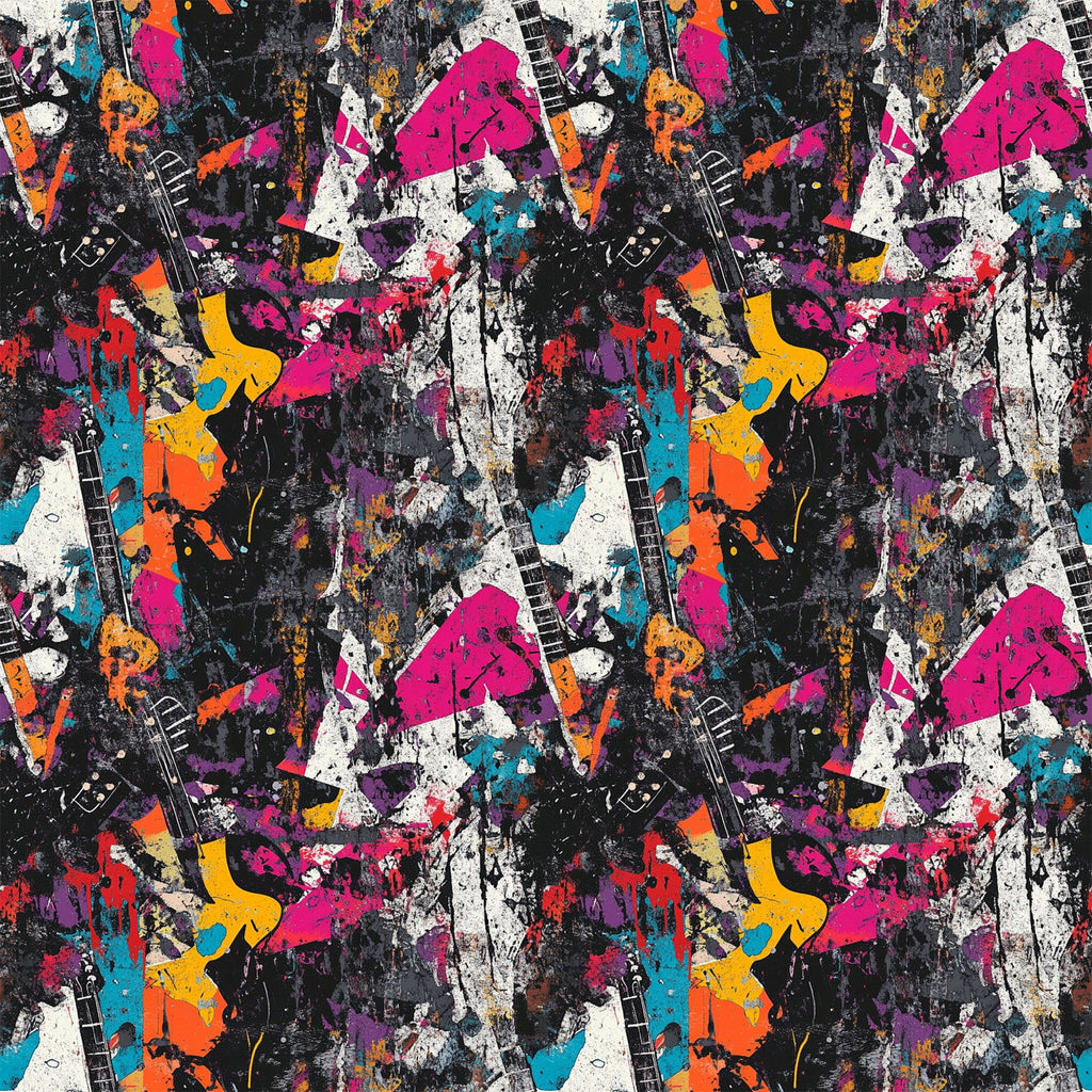 Punk Poster Riot Pattern 12 Minky Fabric