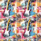 Punk Poster Riot Pattern 2 Minky Fabric