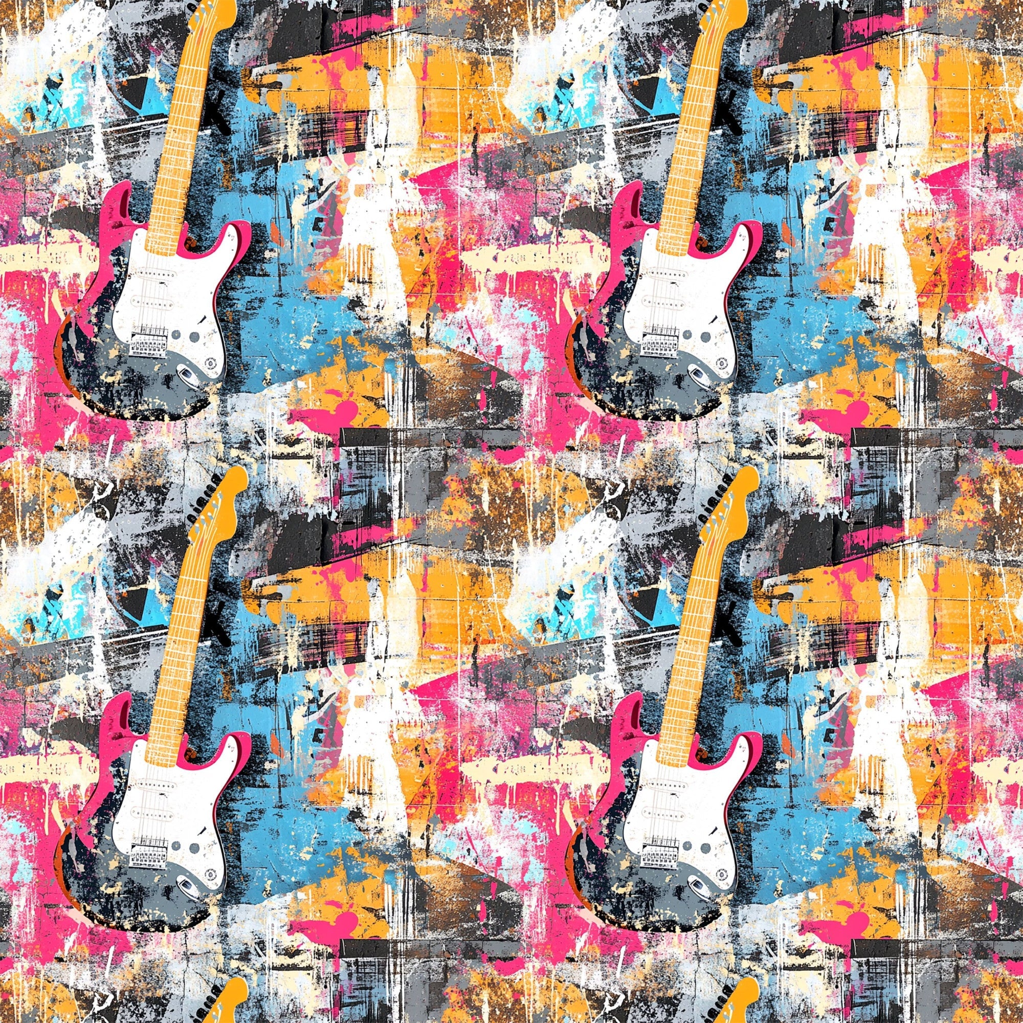 Punk Poster Riot Pattern 2 Minky Fabric