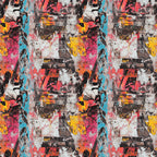 Punk Poster Riot Pattern 3 Minky Fabric
