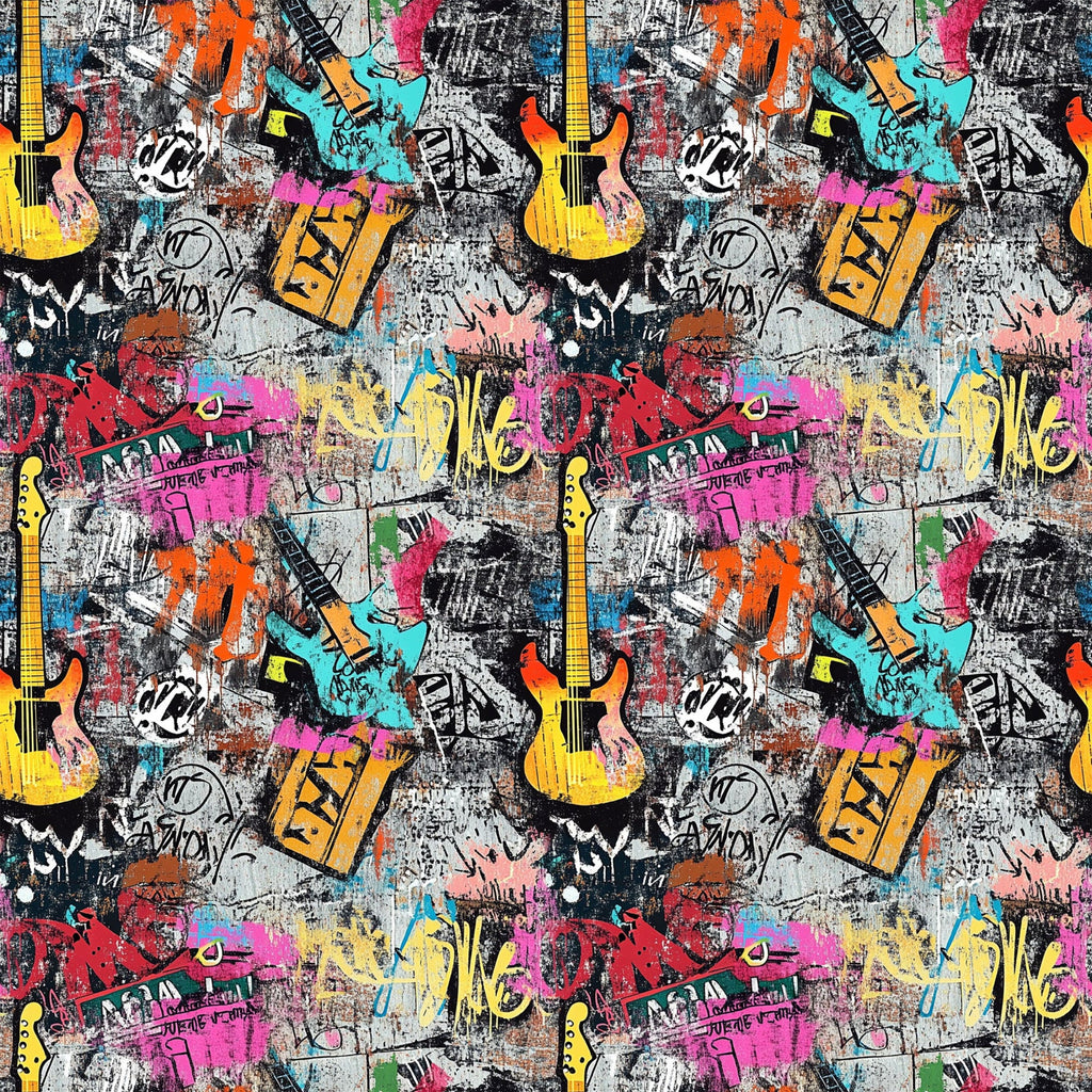 Punk Poster Riot Pattern 4 Minky Fabric