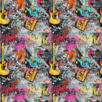 Punk Poster Riot Pattern 4 Minky Fabric