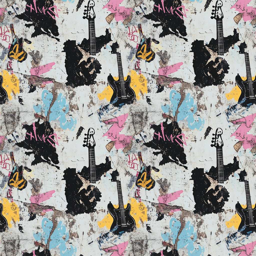 Punk Poster Riot Pattern 5 Minky Fabric