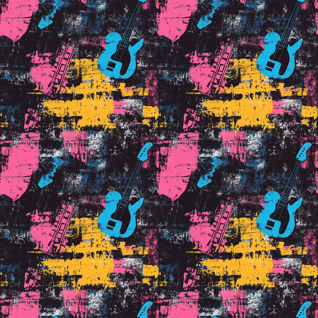 Punk Poster Riot Pattern 8 Minky Fabric