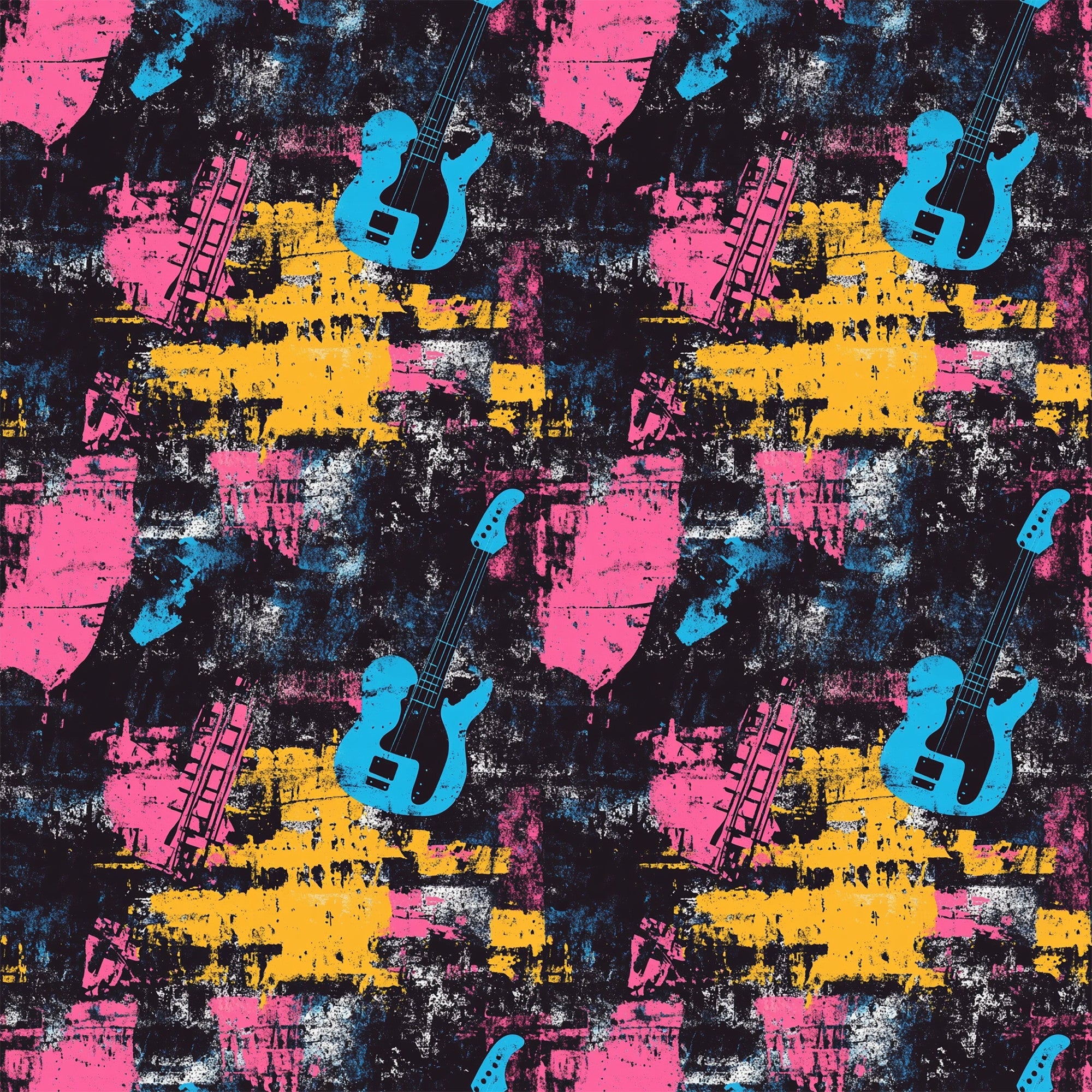 Punk Poster Riot Pattern 8 Minky Fabric