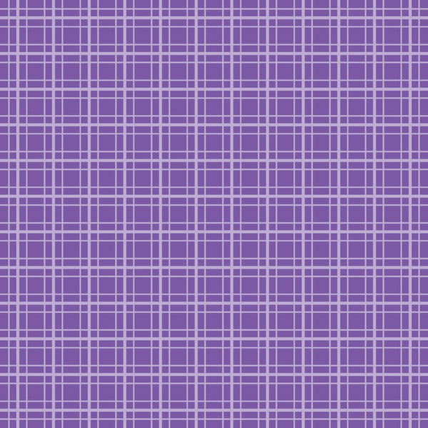 purple, lavender, grid pattern, plaid, checkered, geometric,, fabric panel, halloween basics, coordinate fabric, blender fabric, small scale pattern, crafting material, sewing fabric, cotton textile, purple plaid, gingham style, uniform pattern, seasonal coordinate, autumn fabric