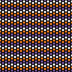 orange circles, purple circles, white circles, polka dots, geometric pattern, repeating dots, halloween colors, black background, circular motifs,, fabric panel, seasonal fabric, halloween basics, dot pattern, orange purple white, geometric design, halloween themed, cotton fabric, crafting material, autumn colors