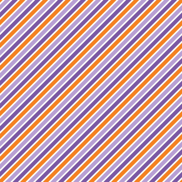 orange, purple, white, diagonal stripes, geometric pattern, repeating stripes, halloween colors, seasonal fabric,, fabric panel, striped design, angular lines, festive pattern, autumn colors, craft fabric, sewing material, halloween basics, coordinating print