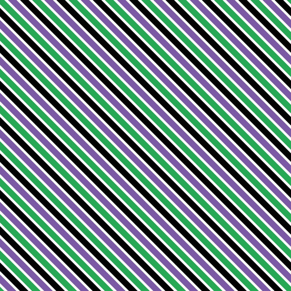 green stripes, purple stripes, black stripes, white stripes, diagonal stripes, halloween colors, striped pattern,, fabric panel, geometric design, seasonal fabric, halloween basics, cotton fabric, crafting material, sewing fabric, striped textile, halloween themed, vibrant stripes, repeating pattern