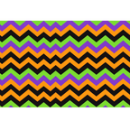 halloween, chevron pattern, zigzag stripes, orange, purple, green, black, geometric design,, fabric panel, seasonal fabric, halloween colors, striped pattern, angular lines, festive, spooky colors, craft fabric, sewing material, holiday theme