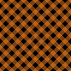 orange, black, brown, plaid pattern, diagonal gingham, checkered design, halloween colors, autumn fabric,, fabric panel, geometric pattern, buffalo plaid, seasonal fabric, halloween themed, festive plaid, diamond pattern, woven look, fall colors, craft fabric, halloween quilting
