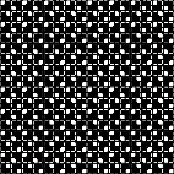 black, white, geometric pattern, repeating squares, checkerboard design, high contrast, monochrome, abstract blocks, grid layout,, fabric panel, halloween basics, seasonal fabric, crafting material, patchwork design, geometric motif, black and white contrast