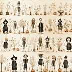 Halloween Skeleton Pattern 23 Minky Fabric